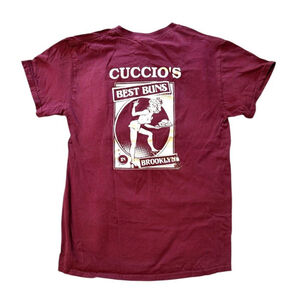 Brooklyn Bakery Best Buns in Town T Shirt Cute Pinup Girl Graphic Size S Cotton